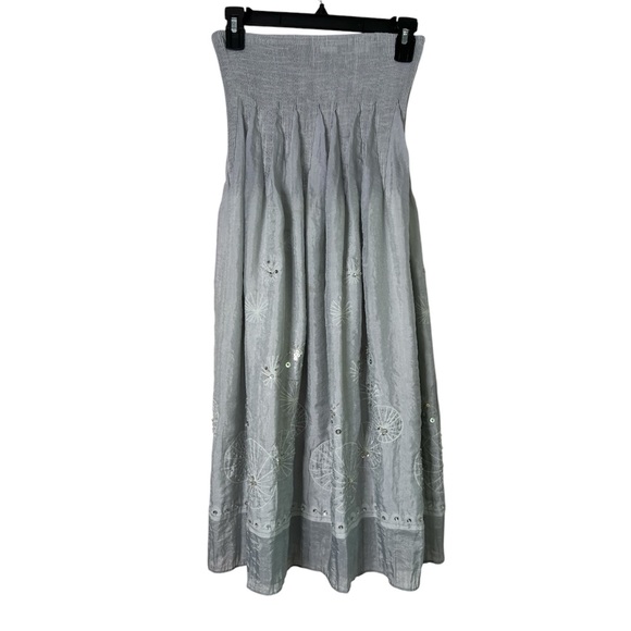 Lapis Dresses & Skirts - Lapis Anthropologie Women’s Light Gray Convertible Strapless Dress OR Skirt OS